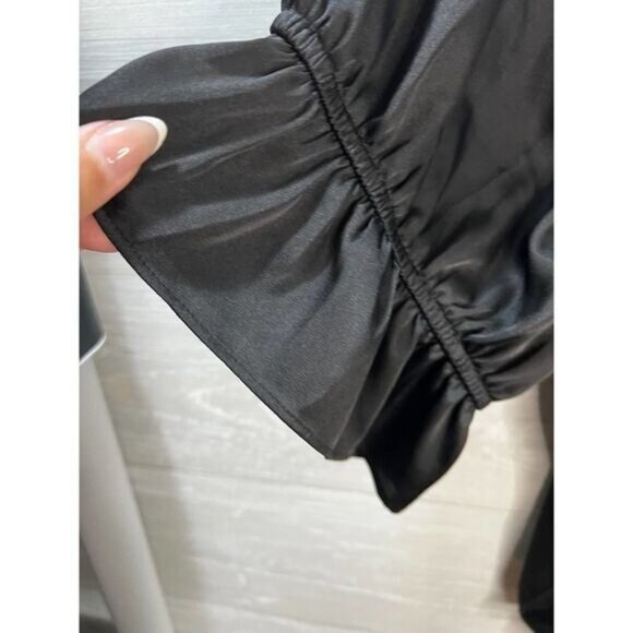 Wayf Women's White Misti Puff-sleeve‎ Peasant Blouse 2X - Picture 6 of 8